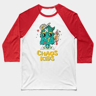 Chaos Kids Innocent Sad Baby Monster Child Birthday Costume Baseball T-Shirt